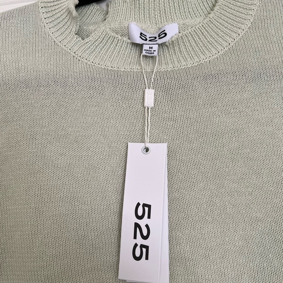 525 America Distressed Crop Sweater | Size M - Picture 4 of 7